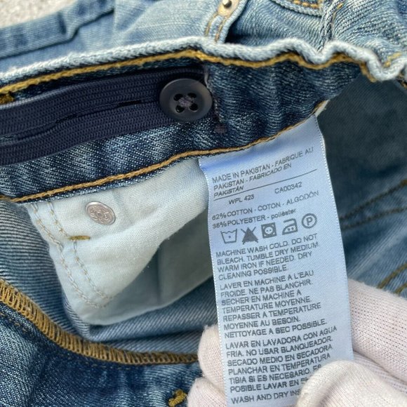 Levi's 218 Women Jeans Blue Denim Slim Straight Fit Jeans Size 16R Denizen - Picture 5 of 10